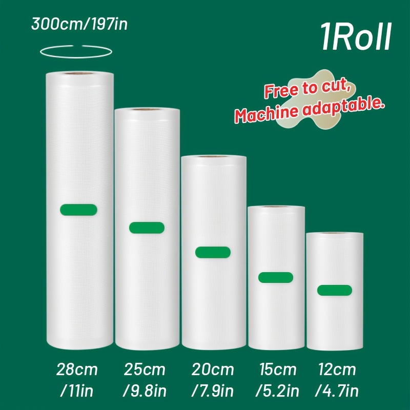 Meal Prep Easy - 3m/roll vacuum seal bags - durable,