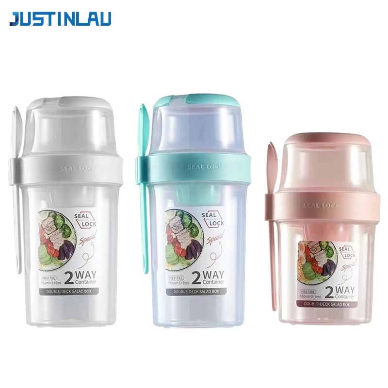 Meal Prep Bowl - JUSTINLAU Portable Fitness Weight Reducing Salad