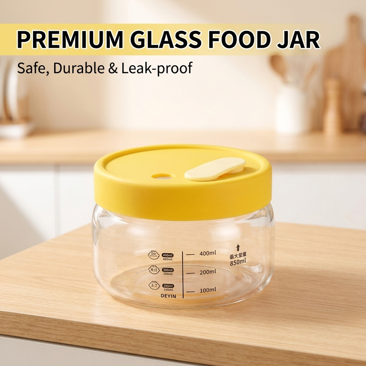 Meal Prep Bowl - Leakproof Glass Food Storage Container with
