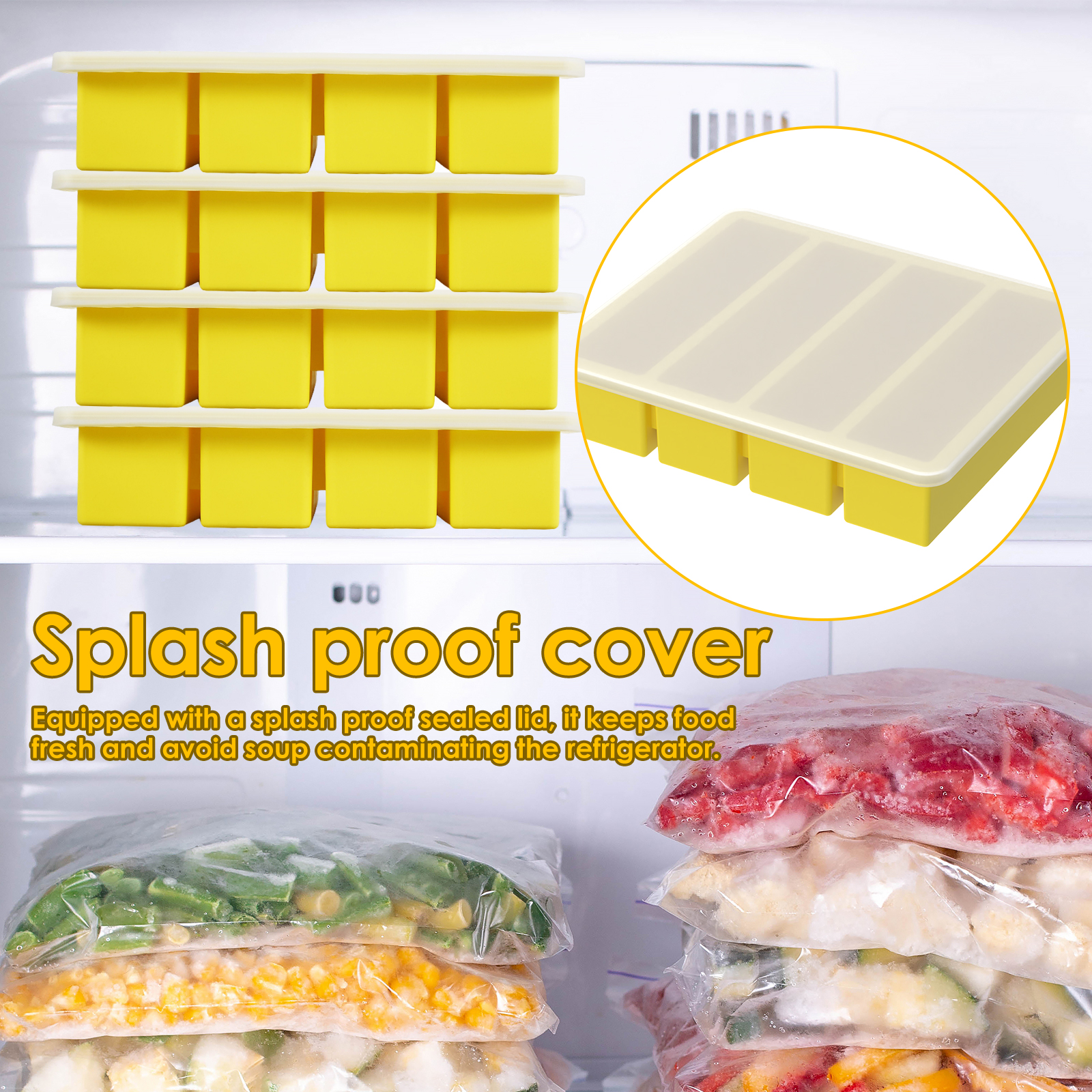 4 Pcs Silicone Freezer Molds E - Meal Prep Easy reseña y precio