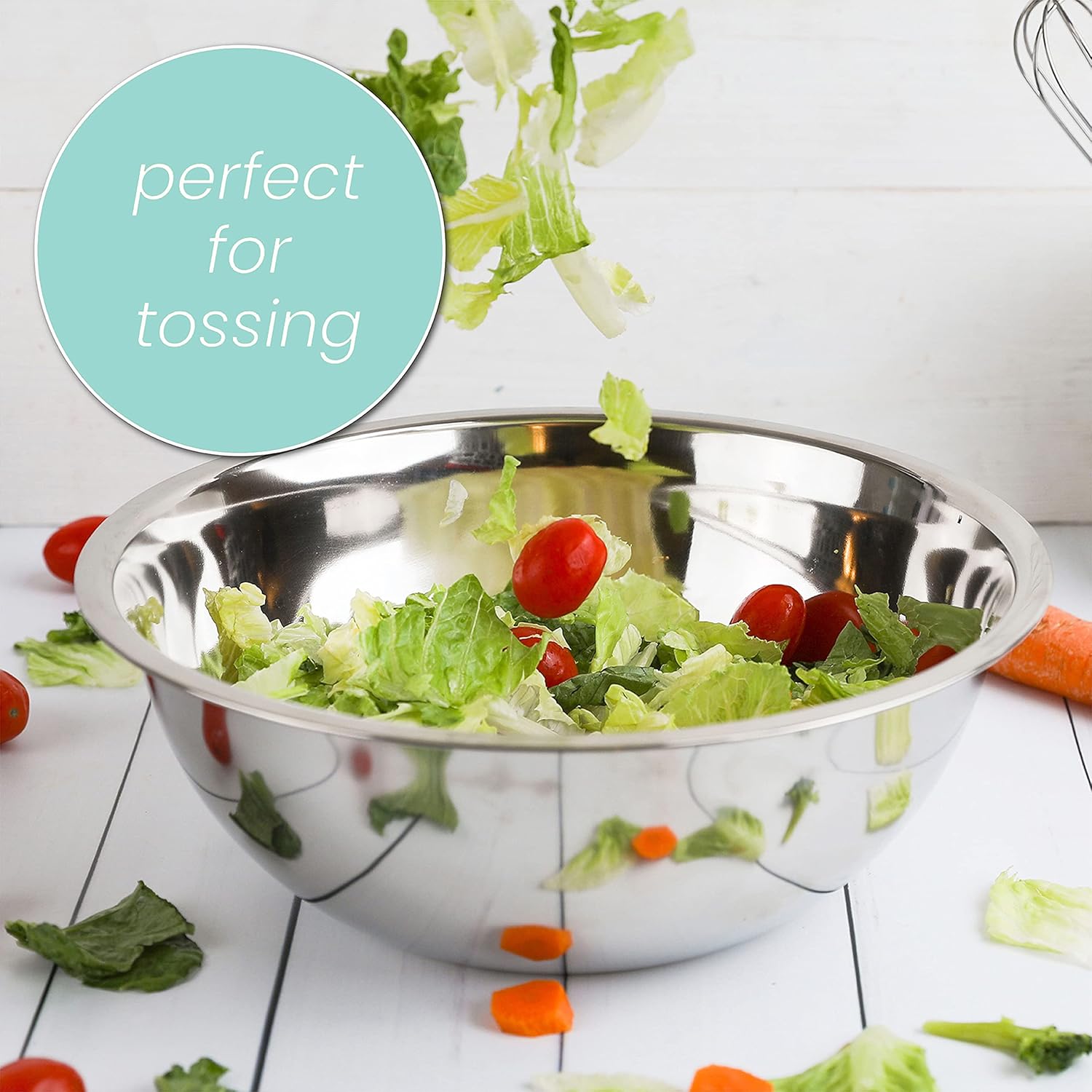 5-Piece Stainless Steel Mixing - Meal Prep Bowl reseña y precio