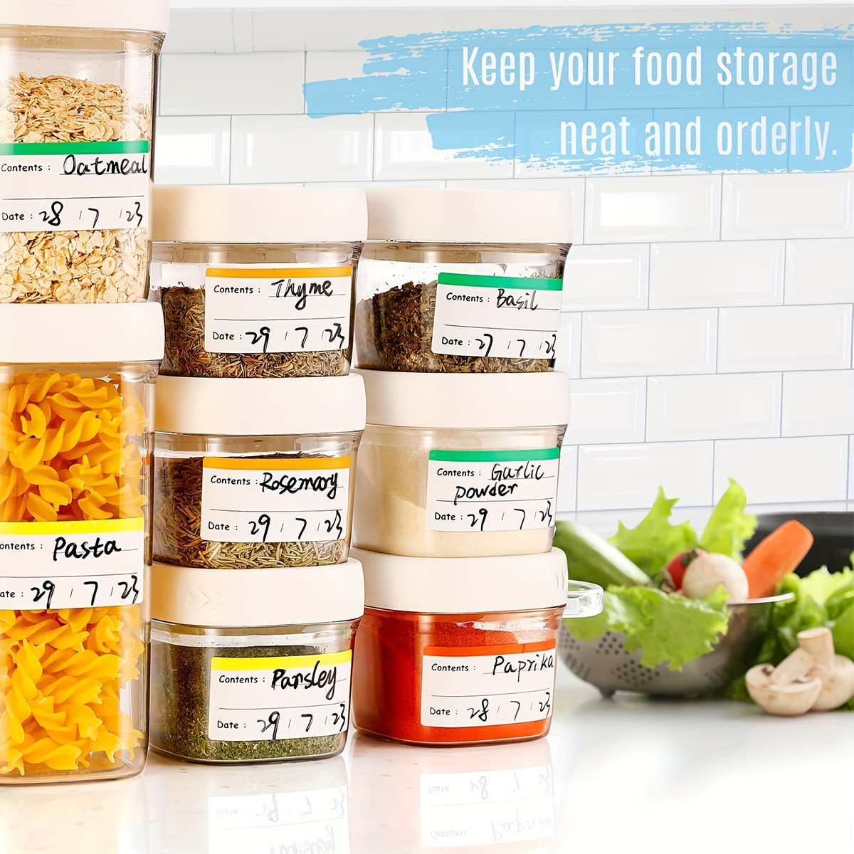 100Pcs Freezer Labels Easy Pee - Meal Prep Easy reseña y precio