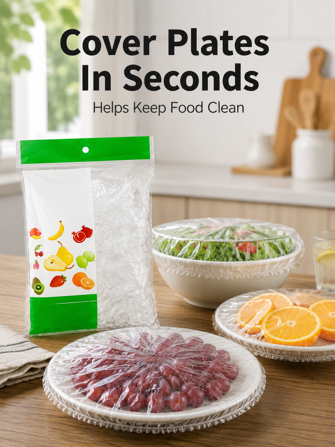 100 Pcs Disposable Elastic Bow - Meal Prep Wraps reseña y precio