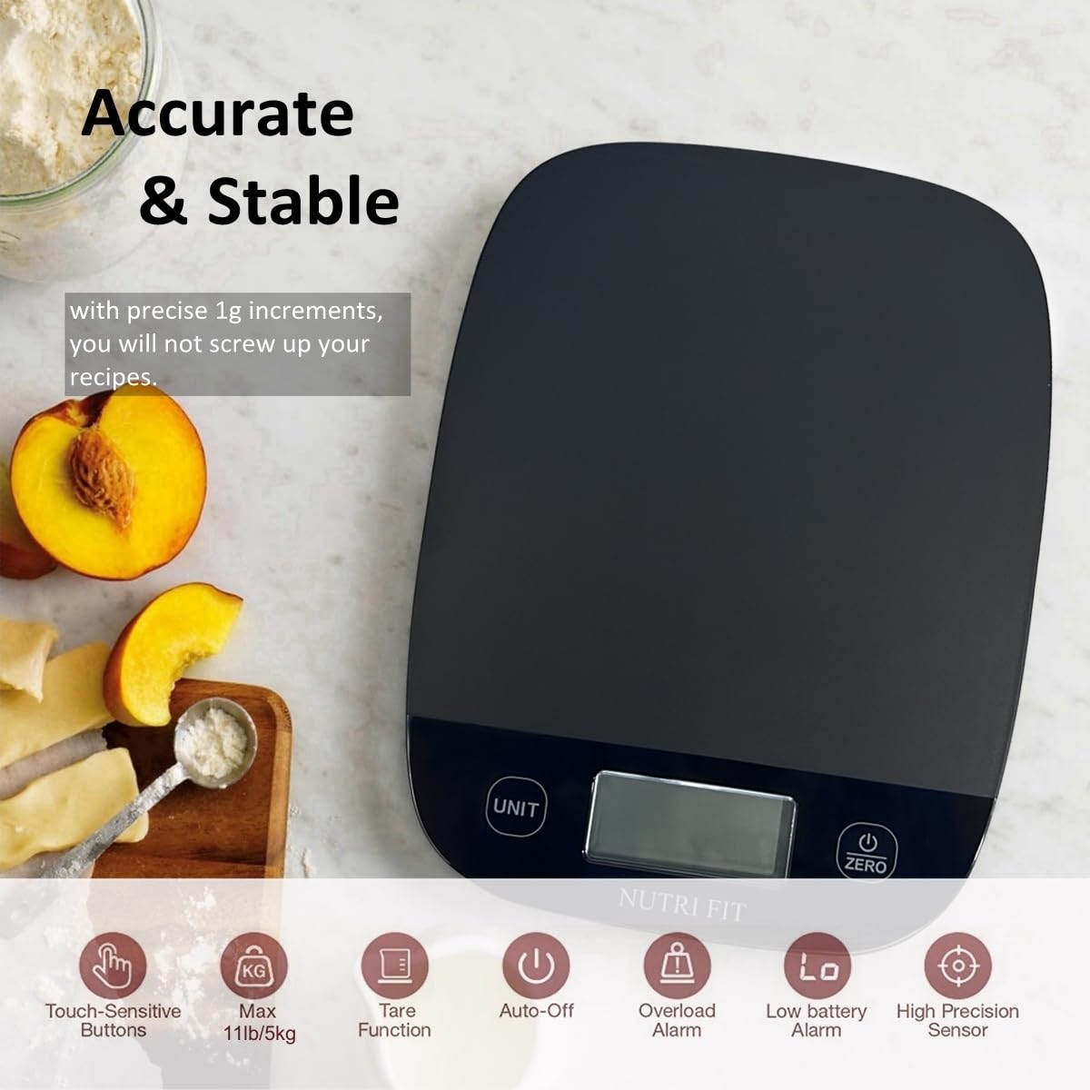 Digital Food Scale 5kg/0.1oz A - Meal Prep Diet reseña y precio