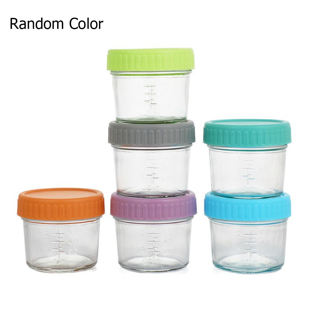 6pcs Mason Jar Glass Baby Food - Sauce Dipping Cup reseña y precio