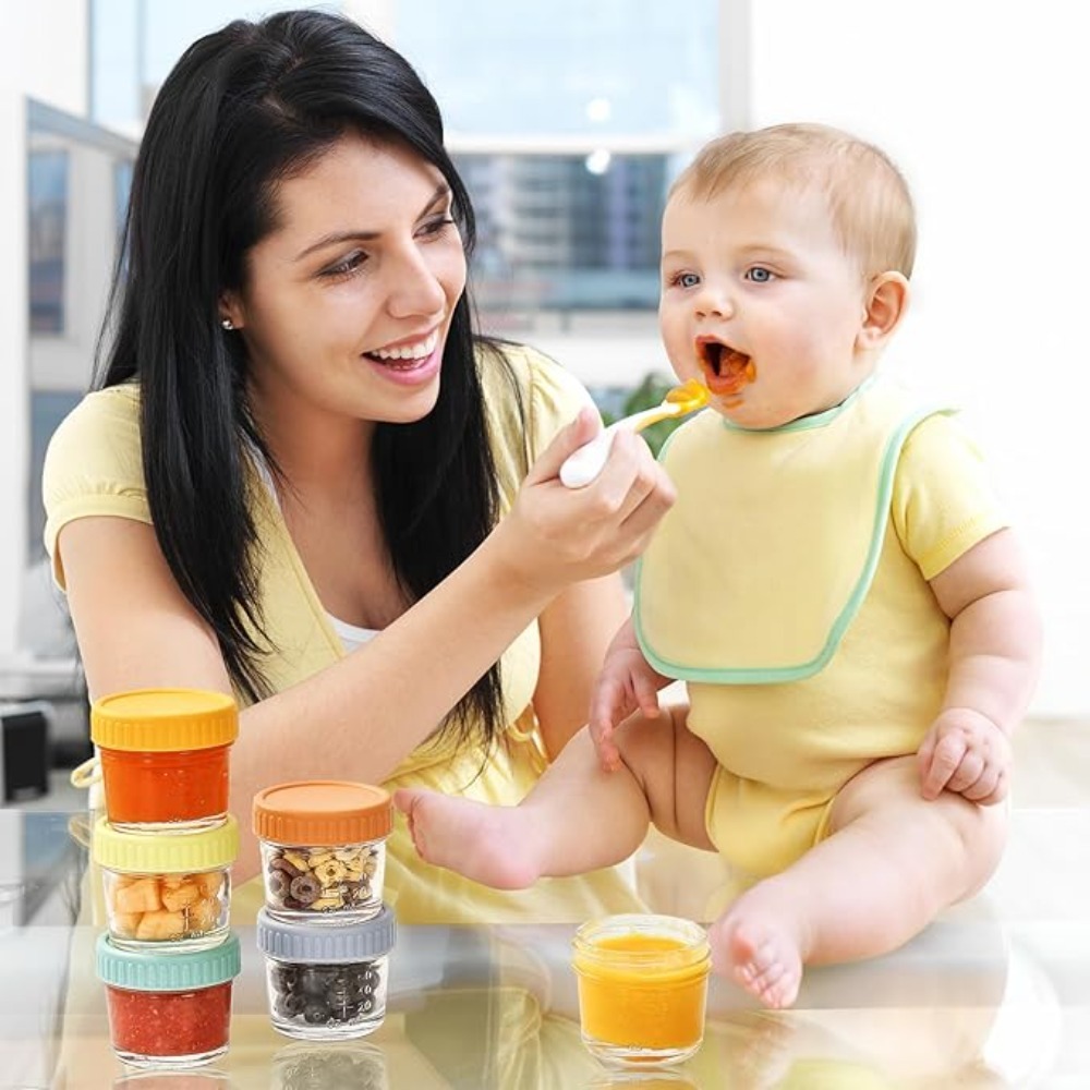6pcs Mason Jar Glass Baby Food - Sauce Dipping Cup reseña y precio