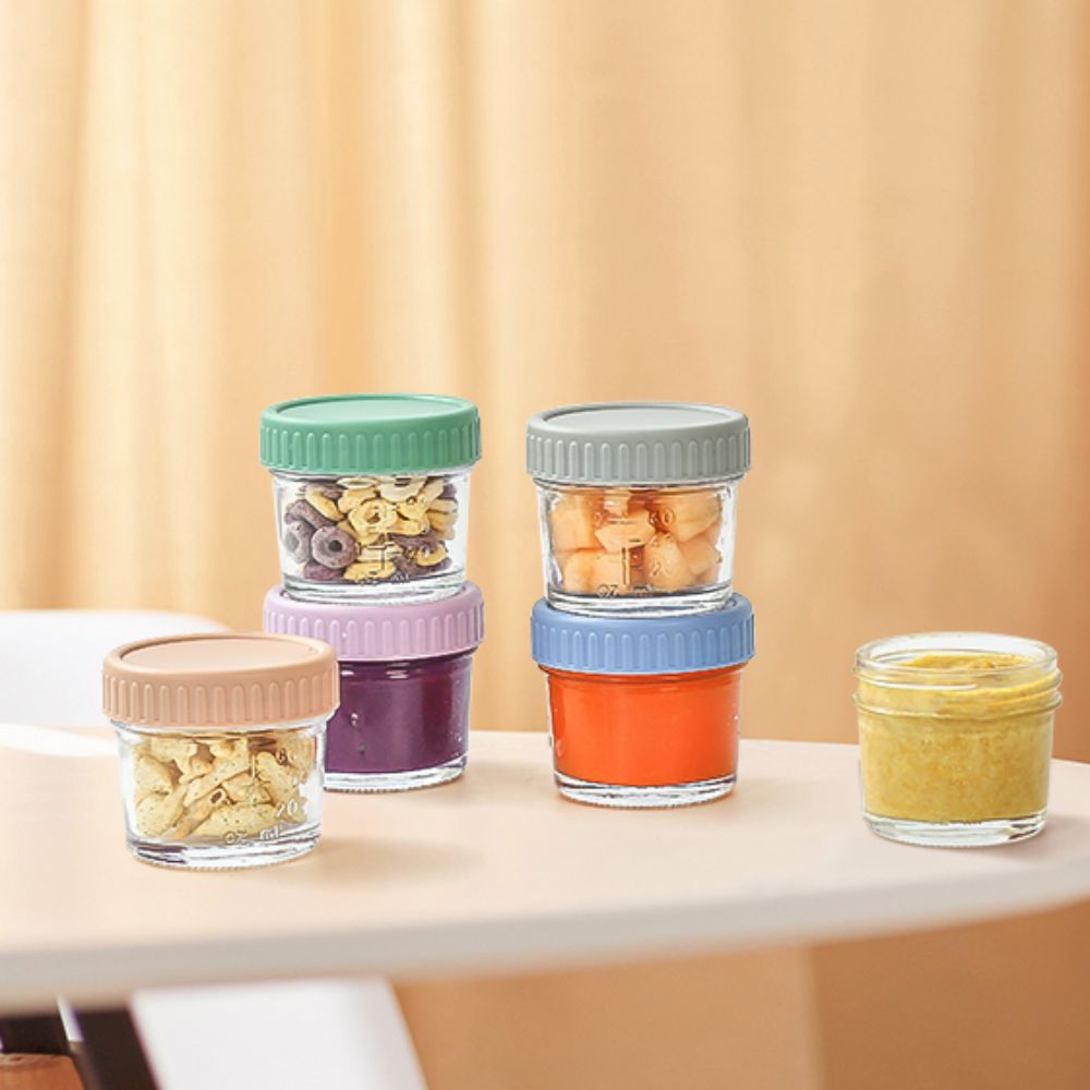 6pcs Mason Jar Glass Baby Food - Sauce Dipping Cup reseña y precio
