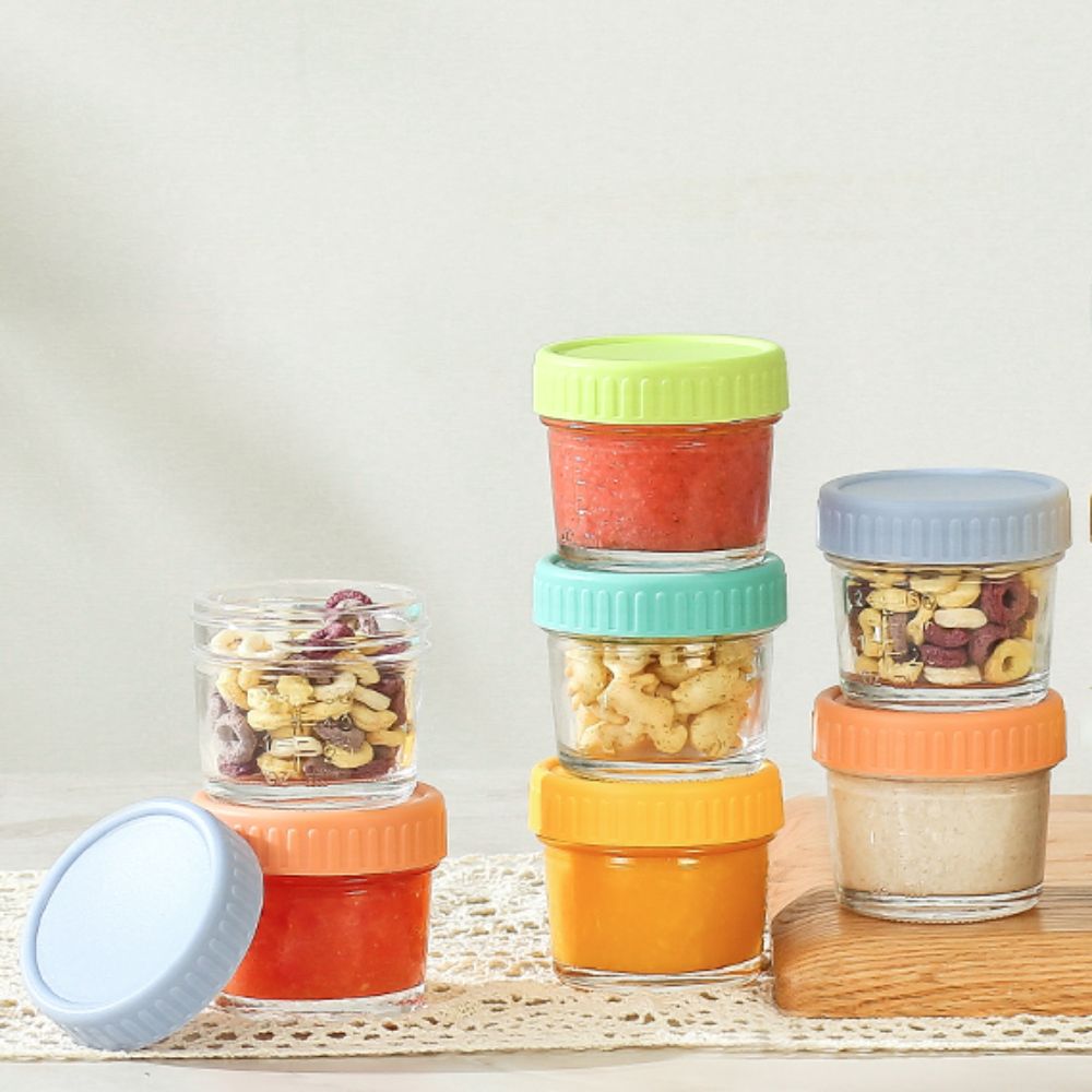 6pcs Mason Jar Glass Baby Food - Sauce Dipping Cup reseña y precio