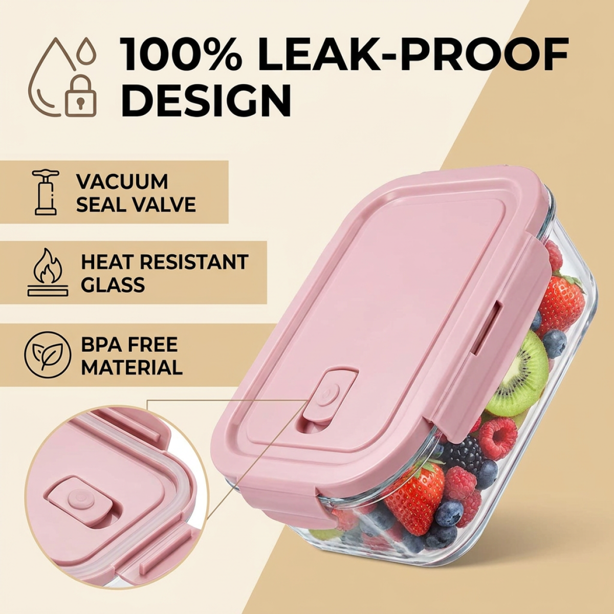 Borosilicate Glass Meal Prep B - Meal Prep Easy reseña y precio