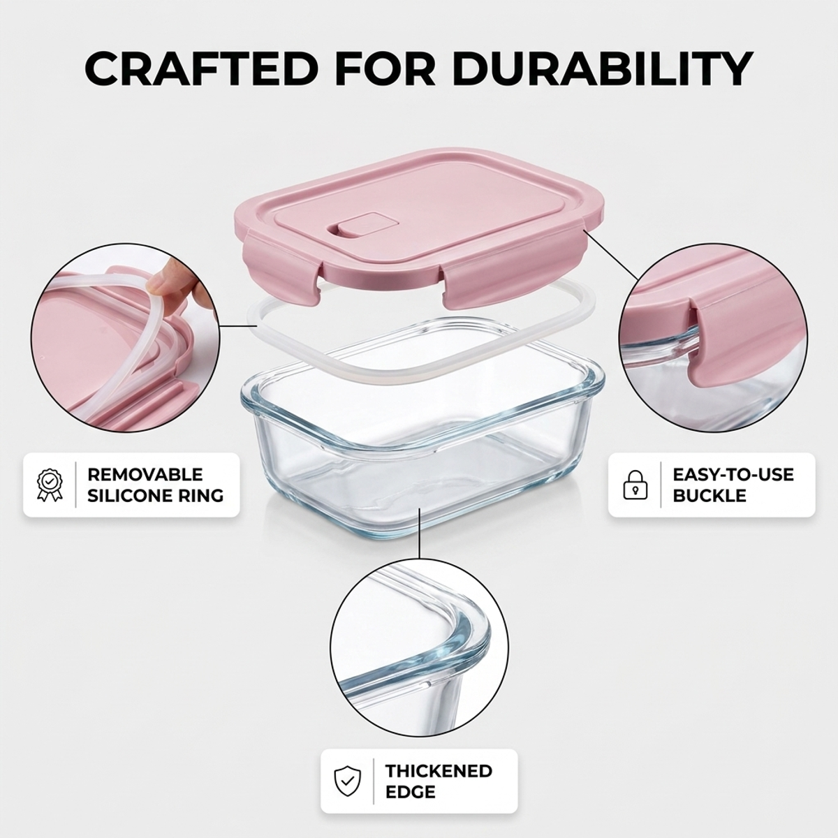 Borosilicate Glass Meal Prep B - Meal Prep Easy reseña y precio