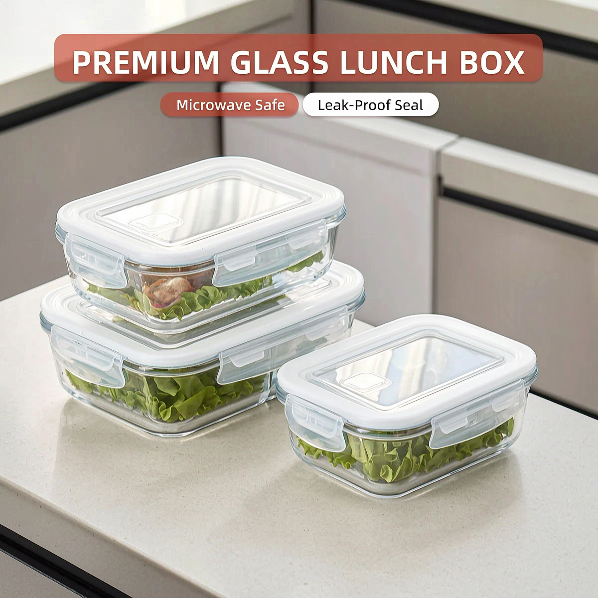 White Glass Food Storage Conta - Meal Prep Bowl reseña y precio