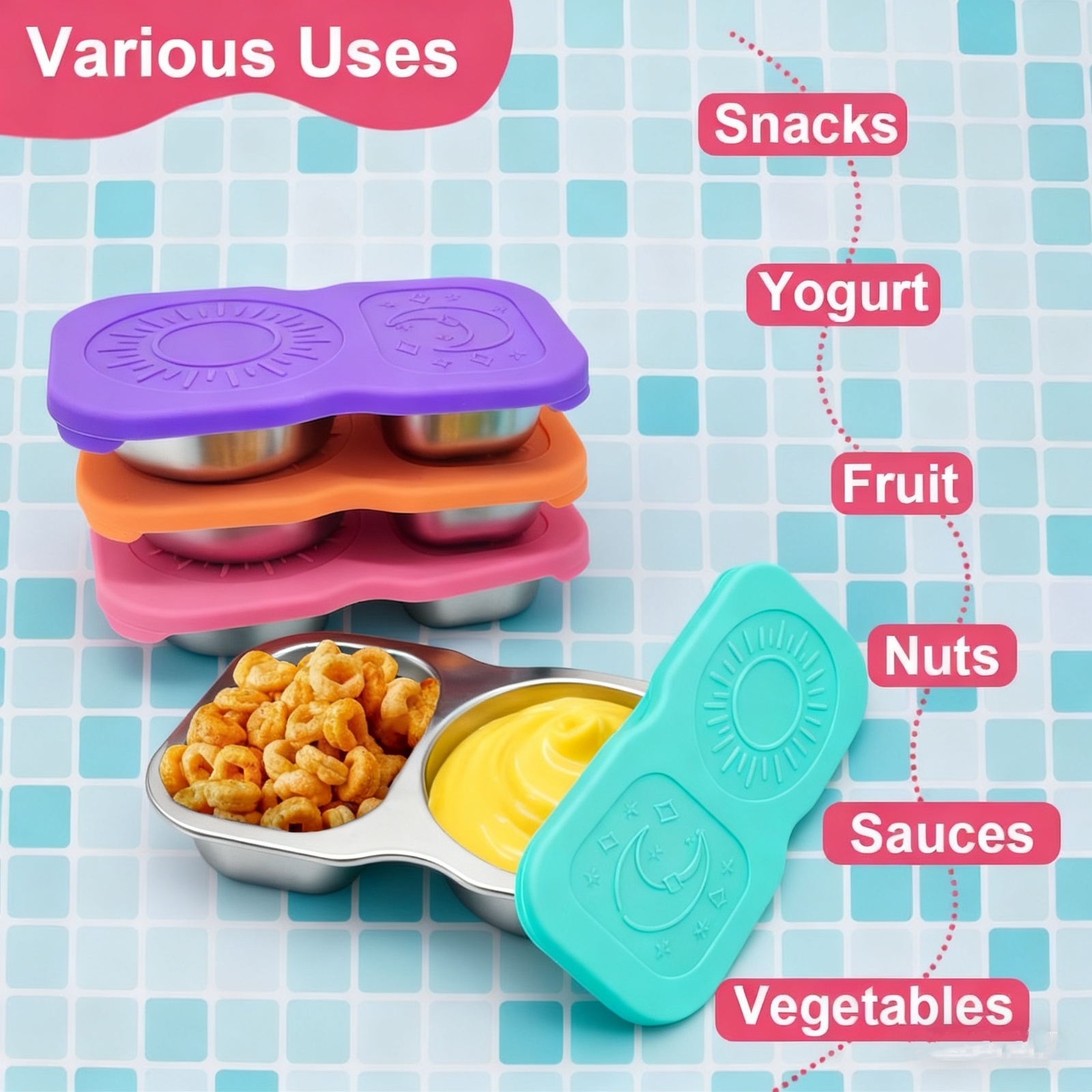 1pc Dipping Sauce Dish Stainle - Sauce Dipping Cup reseña y precio