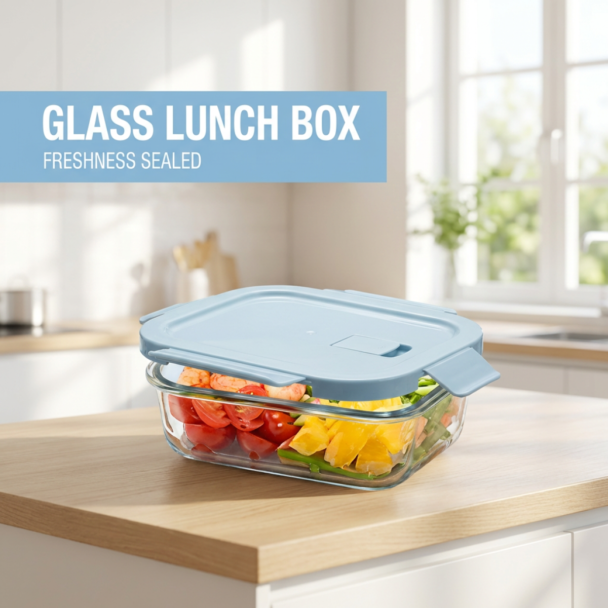 2 Pack Glass Lunch Box Borosil - Meal Prep Diet reseña y precio