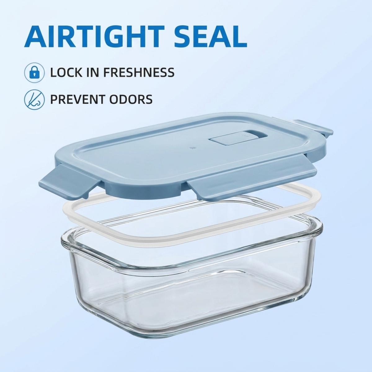 2 Pack Glass Lunch Box Borosil - Meal Prep Diet reseña y precio