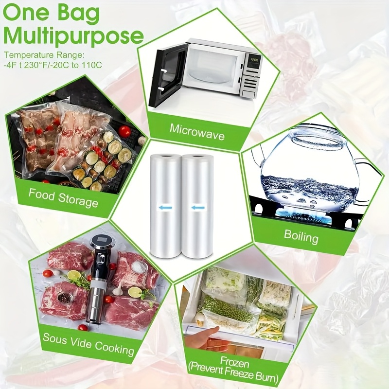 3m/roll vacuum seal bags - dur - Meal Prep Easy reseña y precio