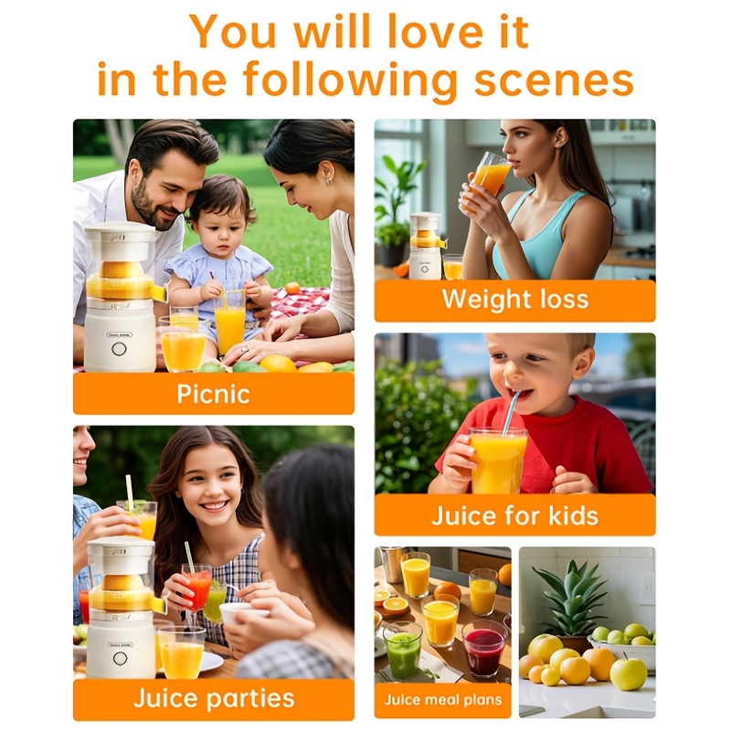 Portable Electric Citrus Juice - Meal Prep Juice reseña y precio