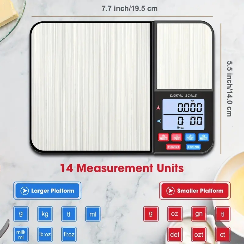 1pc Digital Kitchen Scale for  - Meal Prep Diet reseña y precio