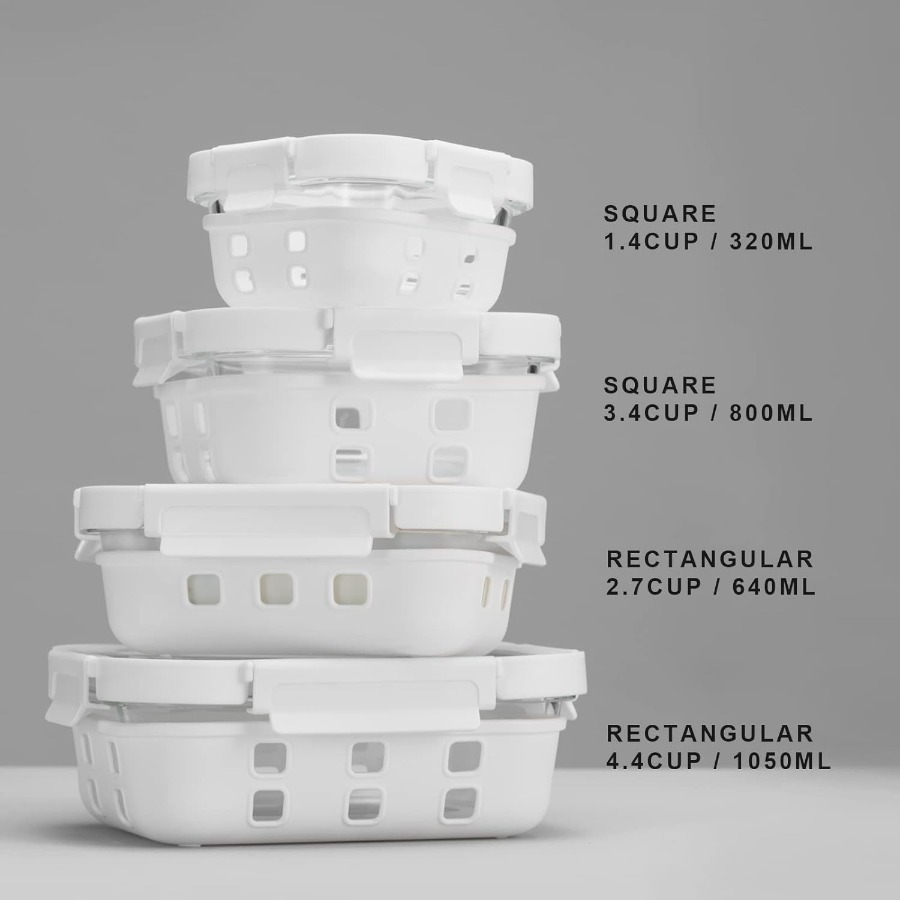 Glass Food Storage Meal Prep C - Meal Prep Wraps reseña y precio