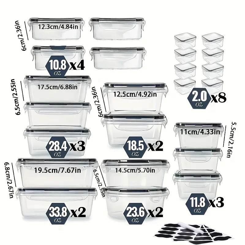 48-Piece Leakproof Food Storag - Meal Prep Easy reseña y precio
