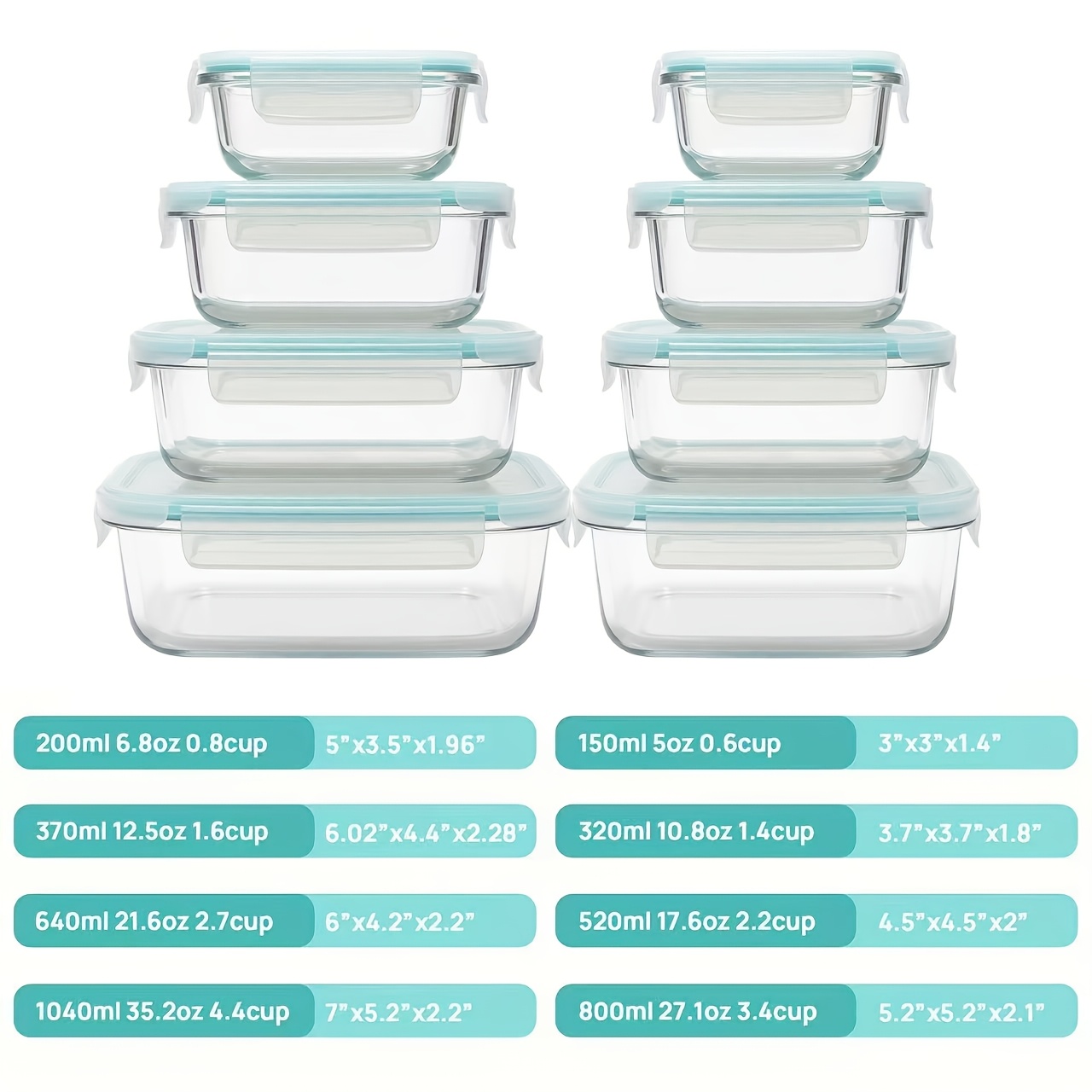 Premium Glass Food Storage Con - Meal Prep Easy reseña y precio