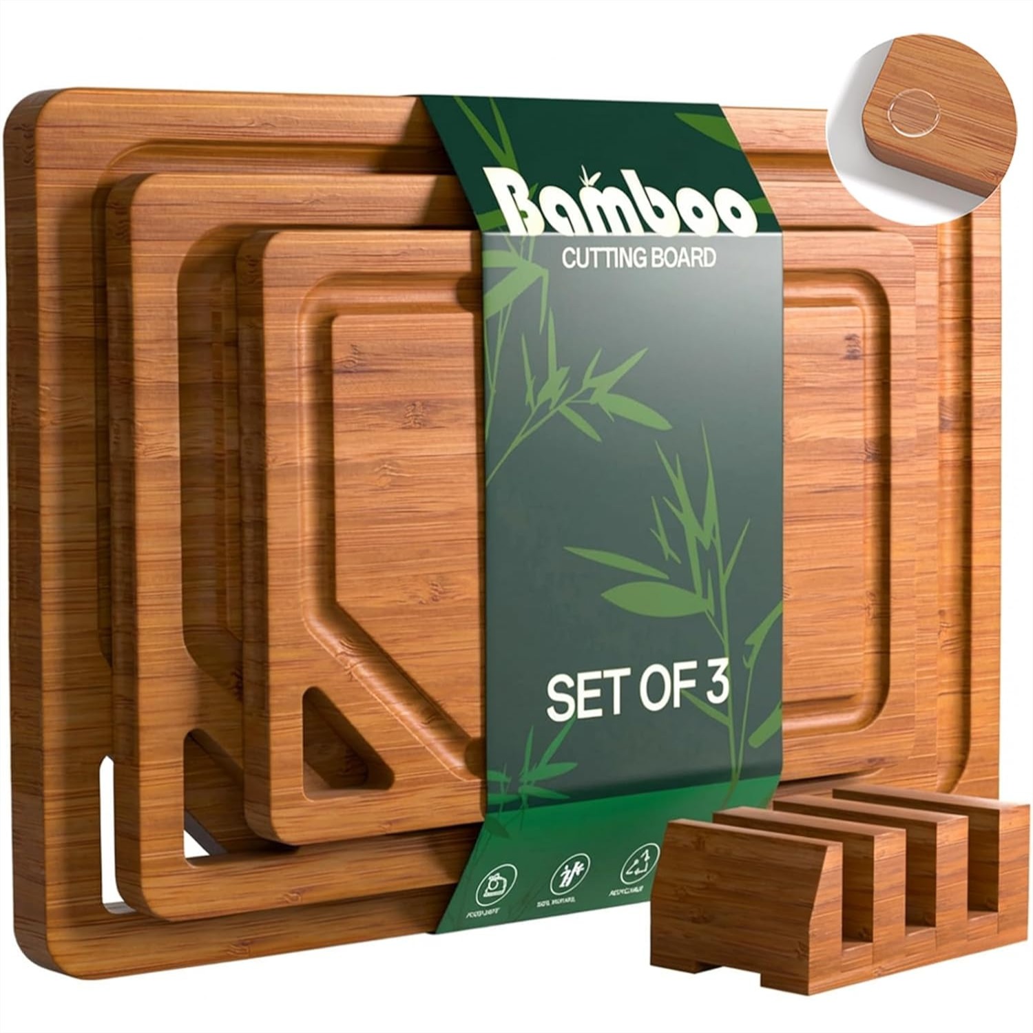 Bamboo Cutting Boards For Kitc - Meal Prep Juice reseña y precio