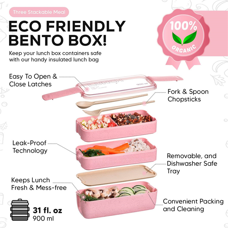 3-In-1 Compartment Wheat Straw - Meal Prep Bowl reseña y precio