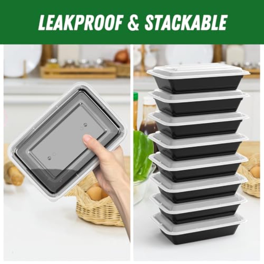 50 Pack 100-Piece 32 oz Meal P - Meal Prep Easy reseña y precio