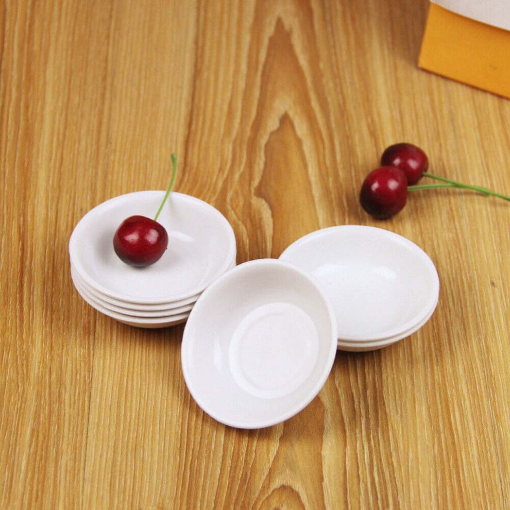 5pcs White Plastic Sauce Dishe - Sauce Dipping Cup reseña y precio
