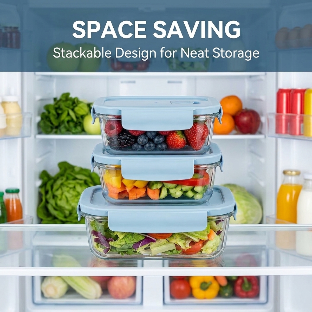 2 Pack Glass Lunch Box Borosil - Meal Prep Diet reseña y precio