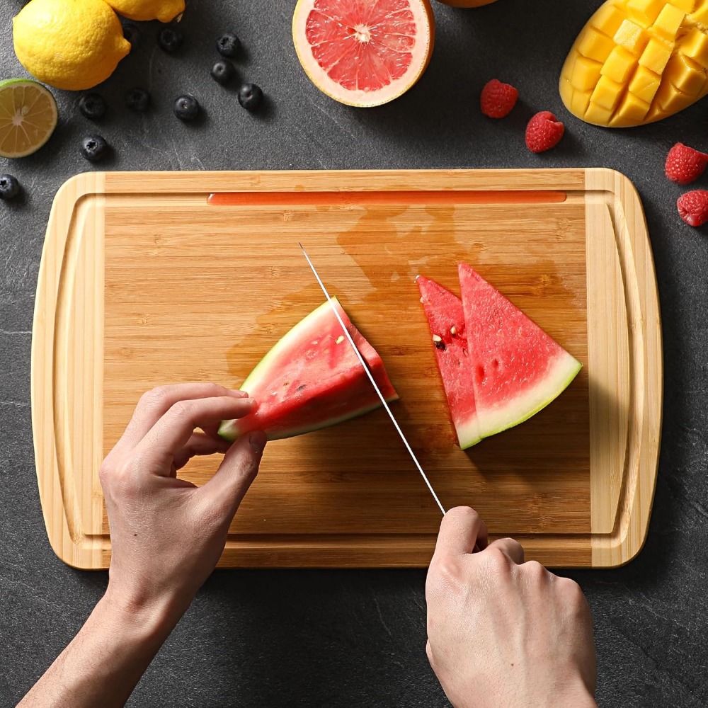 Large Wooden Cutting Board for - Meal Prep Juice reseña y precio