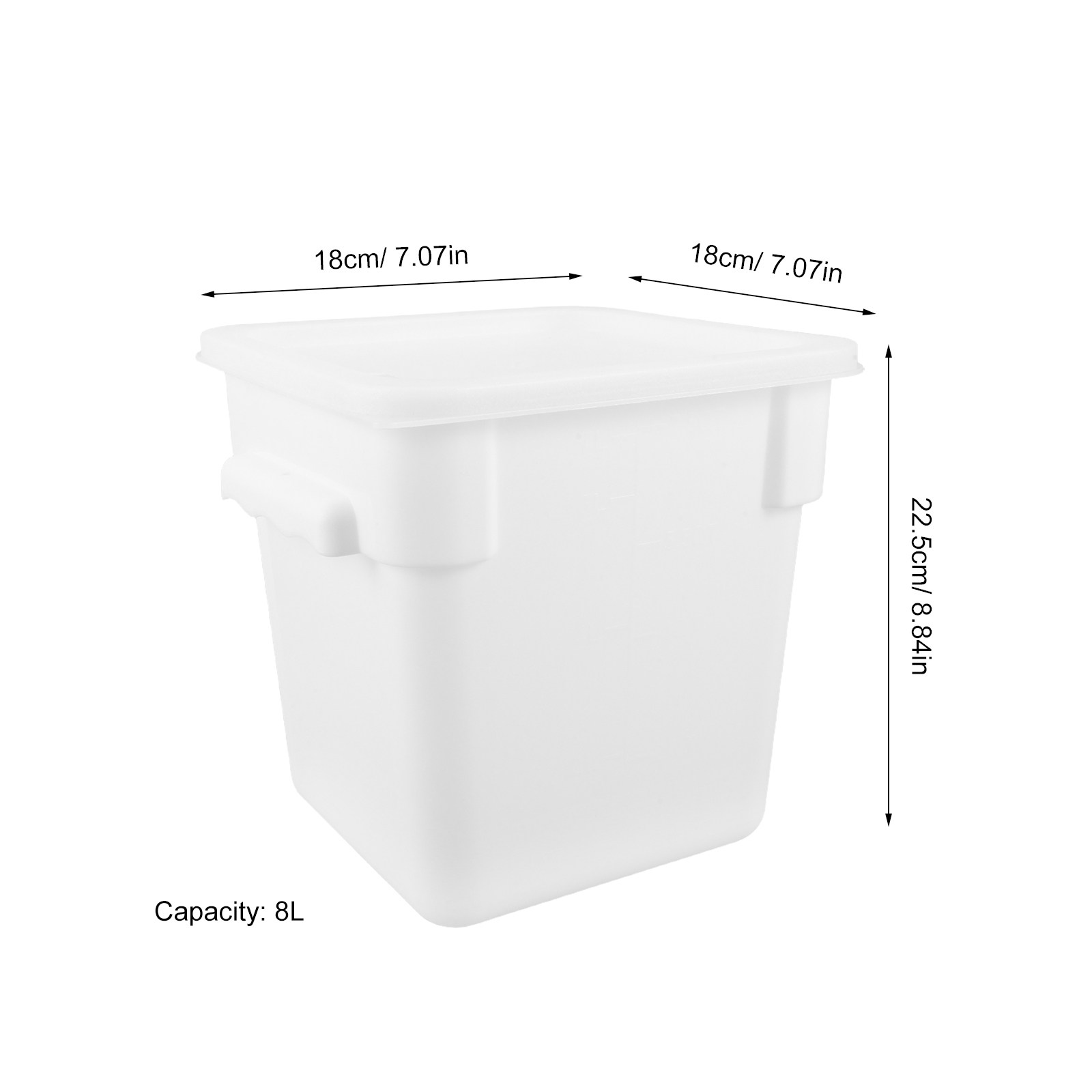 8L Large Square Storage Contai - Meal Prep Juice reseña y precio