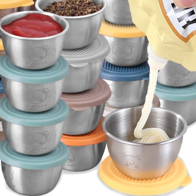10/1pc 50ml Leakproof Stainles - Sauce Dipping Cup reseña y precio