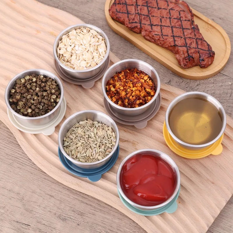 10/1pc 50ml Leakproof Stainles - Sauce Dipping Cup reseña y precio