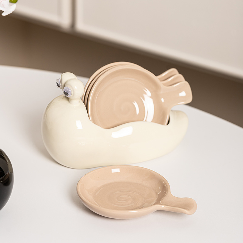 Snail Ceramic Small Dish House - Sauce Dipping Cup reseña y precio