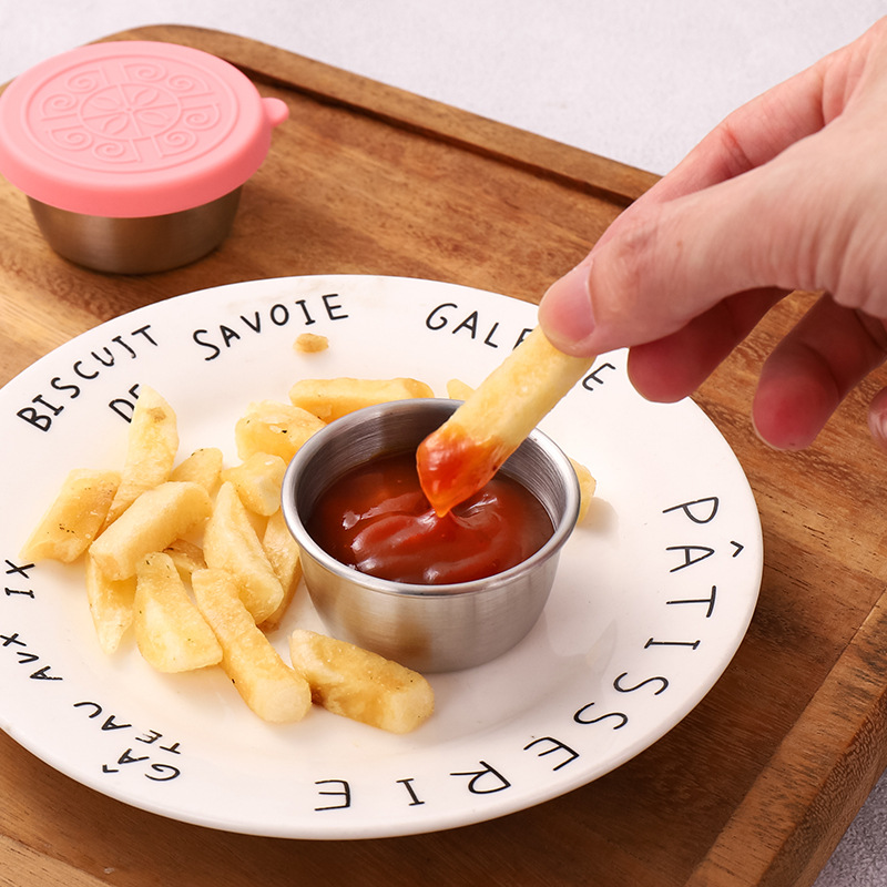 1/4Pcs Stainless Steel Dipping - Sauce Dipping Cup reseña y precio