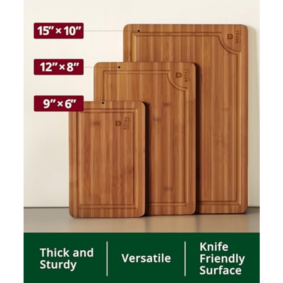 Wooden Cutting Boards for Kitc - Meal Prep Juice reseña y precio