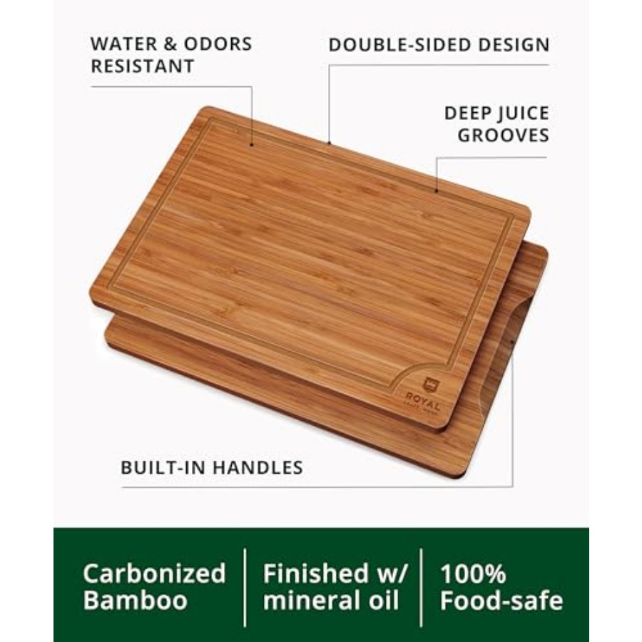 Wooden Cutting Boards for Kitc - Meal Prep Juice reseña y precio