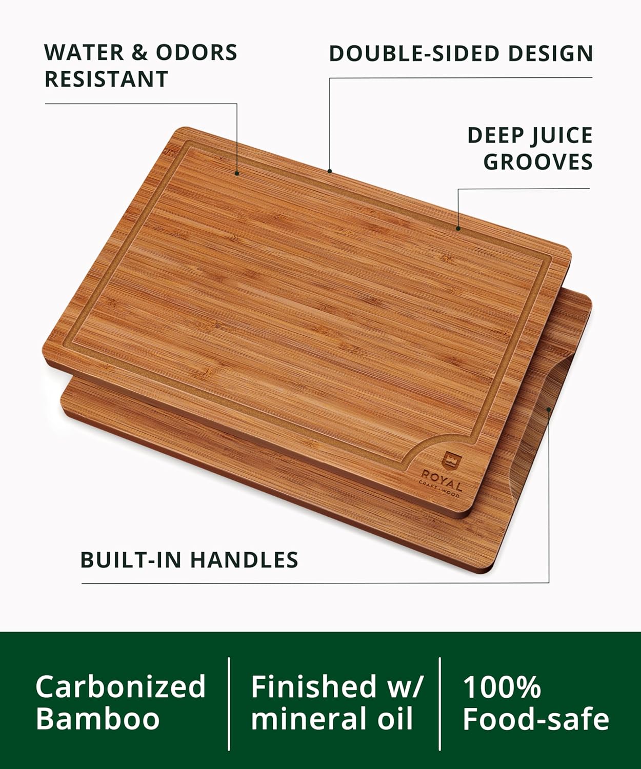 Wooden Cutting Boards for Kitc - Meal Prep Juice reseña y precio