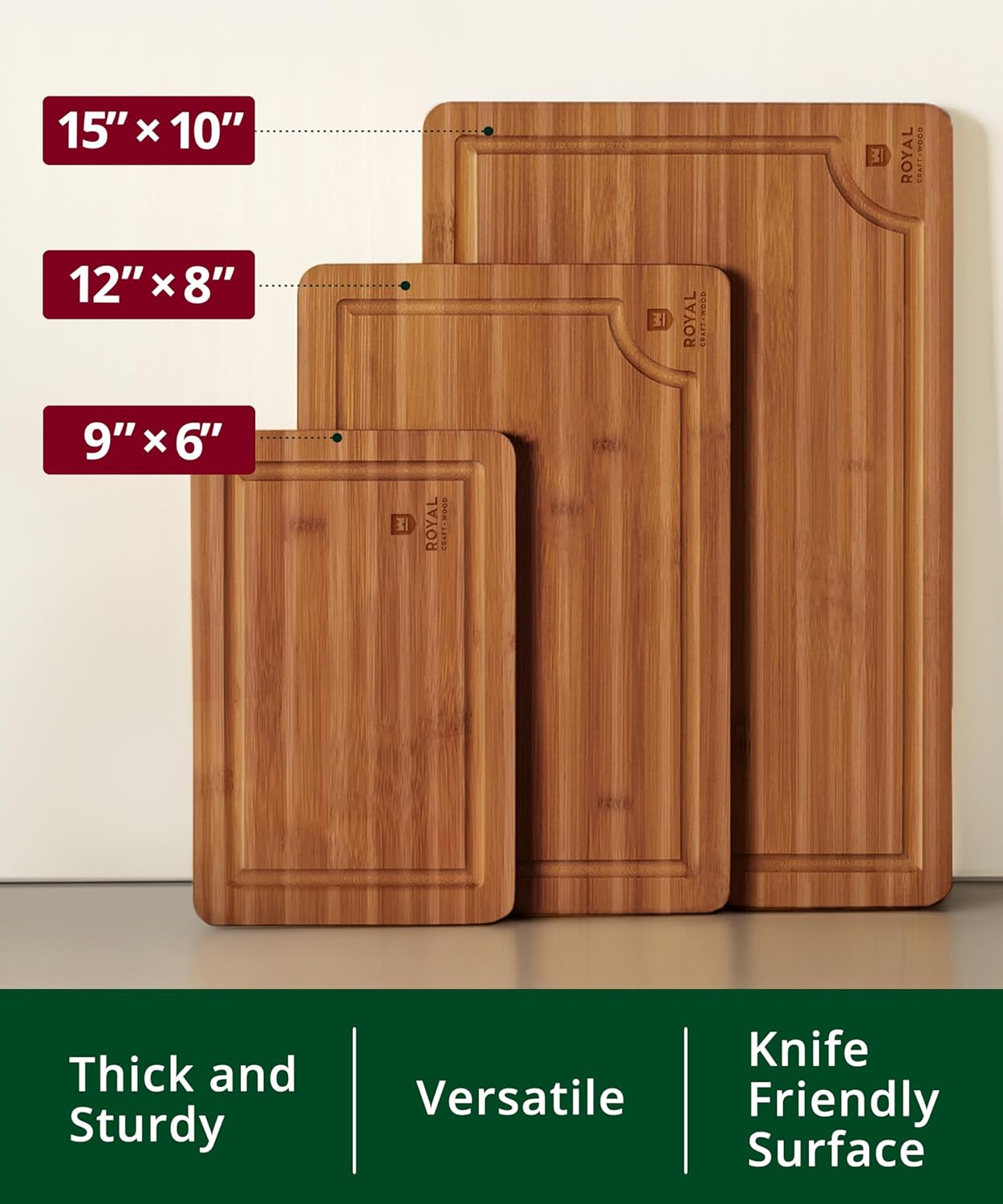 Wooden Cutting Boards for Kitc - Meal Prep Juice reseña y precio