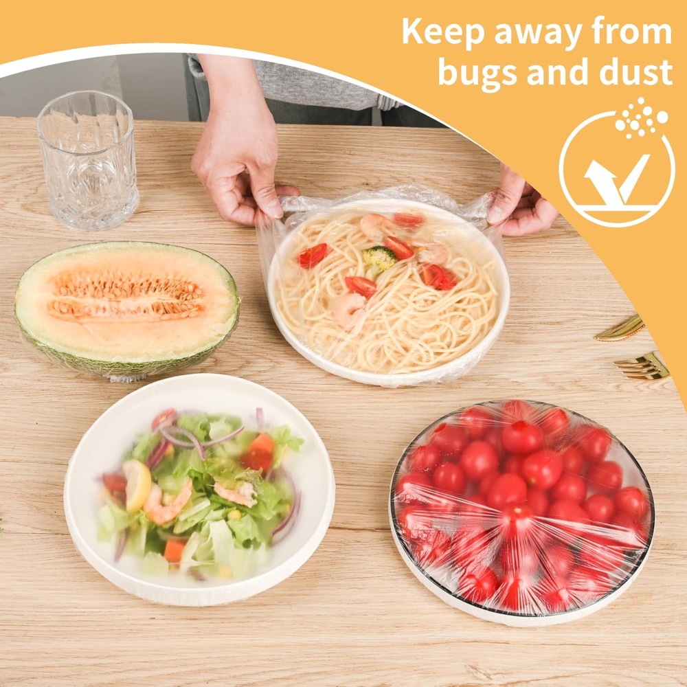 200 Bowl Covers Shower Caps fo - Meal Prep Wraps reseña y precio